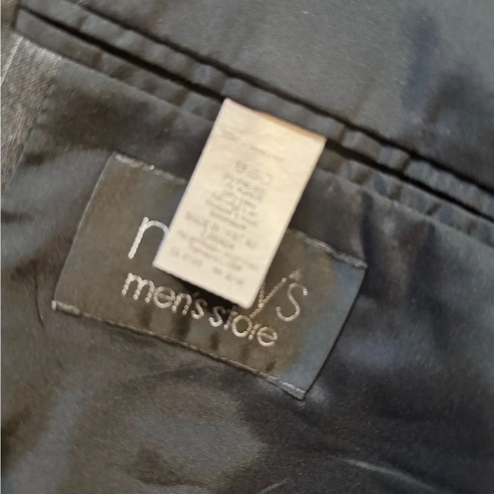 Lauren Ralph Lauren 44R Charcoal Pinstripe Wool Blazer Sport Coat Made in Canada